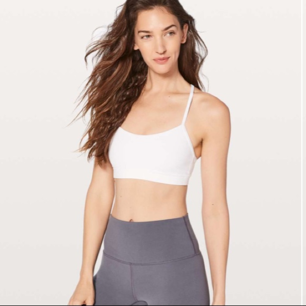 Lululemon flow Y bra * nulu * white